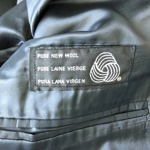 RALPH Lauren Chaps Wool Blazer Sports Coat 2 Buttons Blue Size 39R 39 R - Picture 11 of 12